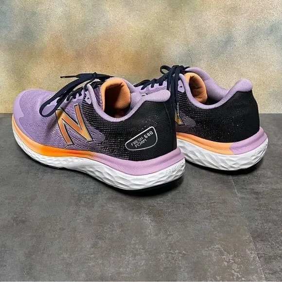 New Balance Fresh Foam 680 V7 Purple/Black/Orange Women's Running Shoes Size 11B - Picture 9 of 16